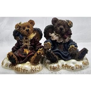 Boyds Bearstone Gwain&Guinevere Premier Edition Set 99568V 2 piece*Hard to Find*